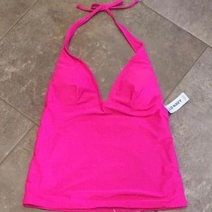 Brand New Old Navy HOT PINK Tankini Top